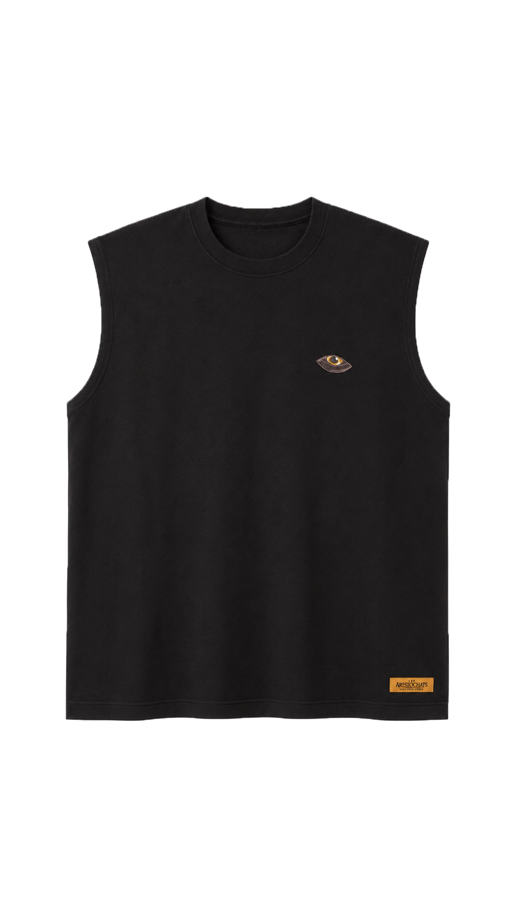 les aristochats Artist Until I Find A Real Job unisex black tank top, front packshot