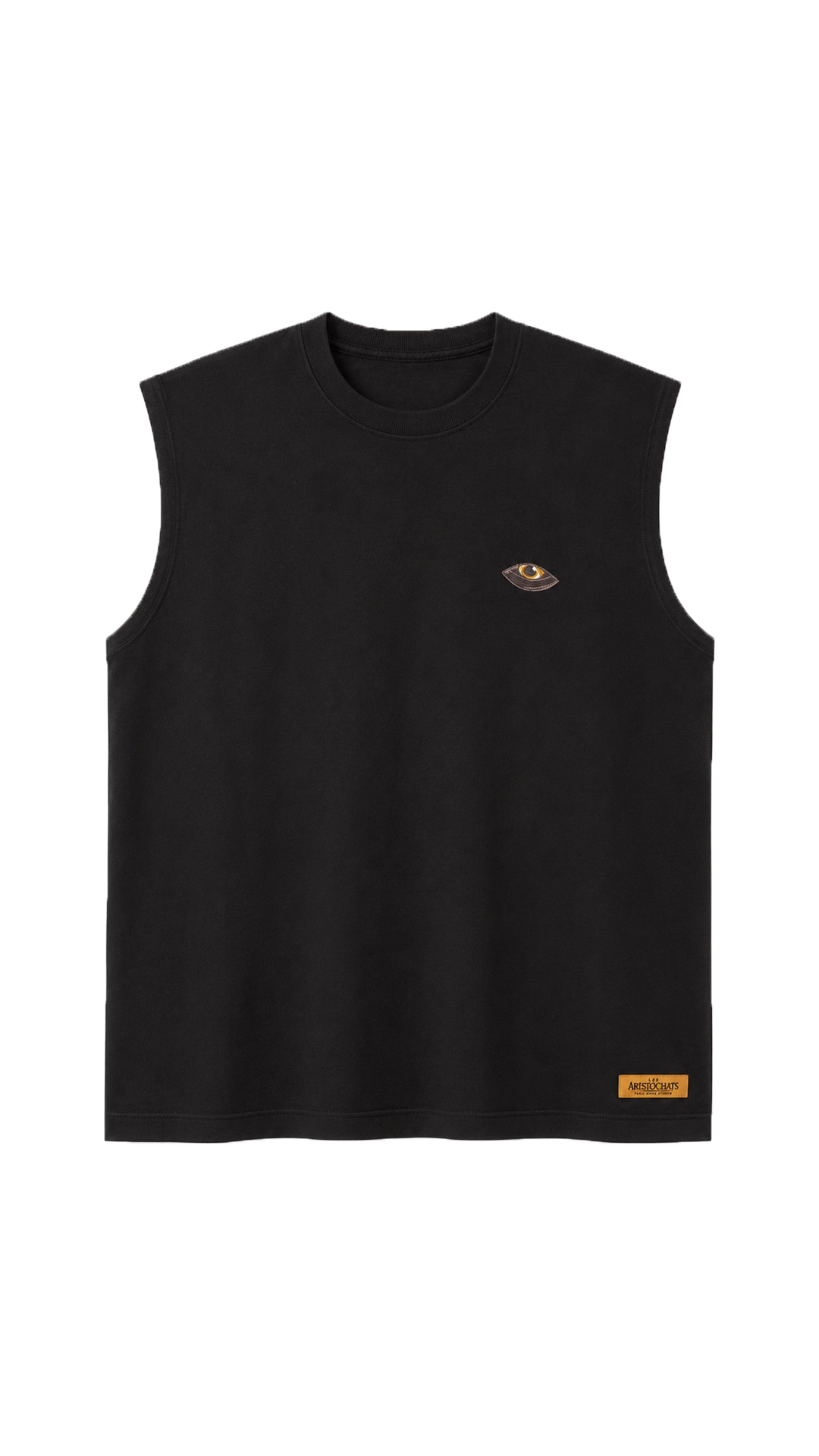 les aristochats Artist Until I Find A Real Job unisex black tank top, front packshot